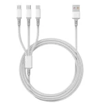 3A 3 in 1 USB to Type-C / 8 Pin / Micro USB Fast Charging Cable, Cable Length: 1.2m - Image 2
