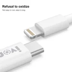 IVON CA93 20W PD USB-C / Type-C to 8 Pin TPE Fast Charging Data Cable, Cable Length: 1m - Image 3
