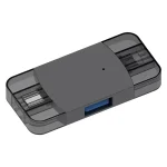 2 in 1 USB 2.0 + USB 3.0 Female to 8 Pin + USB-C / Type-C Male OTG Adapter - Image 3