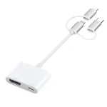 A18 Pro 3 in 1 8 Pin + Type-C + Micro USB to HDMI + 8 Pin Digital AV Adapter - Image 2