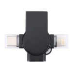 X09 4 in 1 USB to Dual 8 Pin+USB-C/Type-C Interface OTG Adapter - Image 2