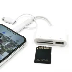 3 in 1 8-Pin And Micro USB And Type-C to TF & SD Card Reader USB OTG Extender Adapter - Image 4