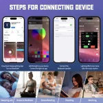 N69 Smart Bluetooth Speaker Support Wireless Charger & Alarm Clock & Ambient Light, US Plug, US Plug, N69 US Plug - Image 4