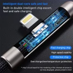 ROCK RCB0811 M3 20W USB-C/Type-C to 8 Pin Zinc Alloy Fast Charging Mobile Game Data Cable, Length: 1m - Image 2