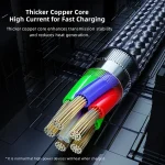 ROCK RCB0811 M3 20W USB-C/Type-C to 8 Pin Zinc Alloy Fast Charging Mobile Game Data Cable, Length: 1m - Image 5