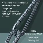 REMAX RC-009i 1m 2.22A USB-C / Type-C to 8 Pin 20W PD Fast Charging Data Cable, Type-C to 8 Pin 20W - Image 7