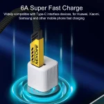 WK WDC-190a Mech Series 6A USB to USB-C/Type-C Fast Charge Data Cable, Length: 1m, USB to USB-C/Type-C - Image 5