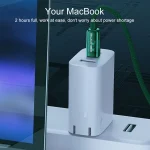 WK WDC-194 Pioneer Series 2 in 1 65W USB-C/Type-C to USB-C/Type-C+8 Pin Fast Charging Data Cable, Length: 1m, WDC-194 - Image 3