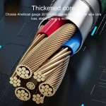 WK WDC-194 Pioneer Series 2 in 1 65W USB-C/Type-C to USB-C/Type-C+8 Pin Fast Charging Data Cable, Length: 1m, WDC-194 - Image 7