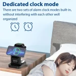 YP-HY05 15W 5 in 1 Magnetic Multifunctional Wireless Charger with Clock, 5 in 1 - Image 5