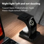 YP-HY05 15W 5 in 1 Magnetic Multifunctional Wireless Charger with Clock, 5 in 1 - Image 6