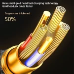 Mutural Li-CC005 1.2m PD20W Transparent Digital Display USB-C / Type-C to 8 Pin Charging Data Cable - Image 5