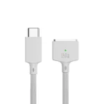 140W USB-C / Type-C to MagSafe 3 Nylon Braided Magnetic Charging Cable, Length: 2m, 140W White, 140W Blue