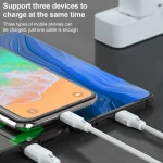 WK WDC-103 3A 3 In 1 8 Pin + Micro USB + Type-C / USB-C Fullspeed Pro Charging Data Cable, Length: 1.15m - Image 5