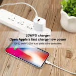 T087 20W USB-C / Type-C + USB Ports Fast Charging Travel Charger, EU Plug - Image 7