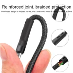 100W 6A Type-C to 8 Pin+Type-C+Micro USB Charging Data Cable, 1.3m - Image 2