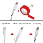 2 PCS Anti-break USB Charge Cable Winder Protective Case Protection Sleeve - Image 3