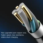 Yesido CA41 5A USB to 8 Pin + Micro + USB-C / Type-C Charging Cable, Length: 1m, CA41 (White), CA41 (Black) - Image 6