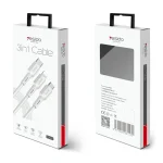 Yesido CA41 5A USB to 8 Pin + Micro + USB-C / Type-C Charging Cable, Length: 1m, CA41 (White), CA41 (Black) - Image 8