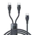 Yesido CA88 2 in 1 USB-C / Type-C to USB-C / Type-C Fast Charging Cable, Length: 1.2m