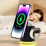 C16 15W 4 in 1 Multifunctional Foldable Magnetic Wireless Charger