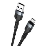 IVON CA88 12W 2.4A USB to Micro USB Nylon Braid Fast Charge Data Cable, Cable Length: 1m, Micro USB