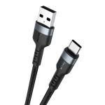 IVON CA88 12W 2.4A USB to USB-C / Type-C Nylon Braid Fast Charge Data Cable, Cable Length: 1m, USB-C / Type-C