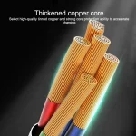 IVON CA88 12W 2.4A USB to USB-C / Type-C Nylon Braid Fast Charge Data Cable, Cable Length: 1m, USB-C / Type-C - Image 4