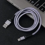 IVON CA89 2.1A USB to USB-C / Type-C Braid Fast Charge Data Cable, Cable Length: 1m, USB-C / Type-C