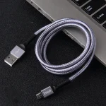 IVON CA89 2.1A USB to Micro USB Braid Fast Charge Data Cable, Cable Length: 1m, Micro USB