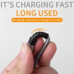 IVON CA89 2.1A USB to Micro USB Braid Fast Charge Data Cable, Cable Length: 1m, Micro USB - Image 3