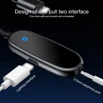 BK-325 2 in 1 8 Pin Male to 8 Pin Charging + 3.5mm Audio Female Earphone Adapter, BK-325 8 Pin Charging + 3.5mm Audio - Image 4