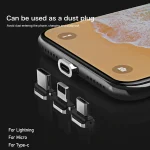 REMAX RC-158m 3A USB to Micro USB Interface Charging + Transmission Magnetic Attraction Polyester Two-color Braided Data Cable, Cable Length: 1m, Micro USB - Image 5