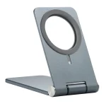C29 Foldable Metal Bracket for MagSafe Magnetic Wireless Charger, C29 Black, C29 White - Image 2