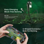 REMAX RC-177i Heymanba II 2.1A USB to 8 Pin 180 Degrees Elbow Zinc Alloy Braided Gaming Data Cable, Cable Length: 1m, RC-177i - Image 4