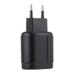 LZ-022 5V 2.4A Dual USB Ports Travel Charger, EU Plug - Image 2