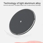 ZEQI W11 10W Smart Cooling Non-slip Aluminum Alloy Wireless Charger - Image 4