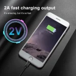 5V 2A 8 Pin Male to 8 Pin Male Braided Data Cable - Image 6