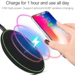 KD-1 Ultra-thin 10W Normal Charging Wireless Charger, Normal Charging, Black, Normal Charging, White - Image 6