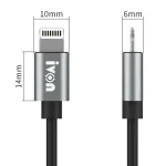 IVON CA73 2.4A 8 Pin Fast Charging Data Cable, Length: 2m, 8 Pin - Image 2
