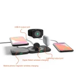 W8 4 In 1 Wireless Charger Holder Charging Station for iPhone / Apple Watch / AirPods - Image 2