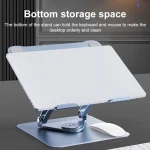 R-JUST HZ39 Triangular Swivel Lift Laptop Stand, HZ39 Grey, HZ39 Silver - Image 8