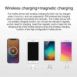 V8 15W Five-finger Sofa Phone Magnetic Suction Wireless Charger Stand - Image 4