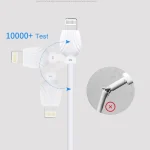 awei CL-63 2.5A 8 Pin Charging + Transmission Aluminum Alloy Data Cable, Length: 1m - Image 3