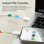 ROCK Z20 1m PD60W USB-C / Type-C to USB-C / Type-C Fast Charging Data Cable - Image 5