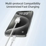 ROCK Z20 1m 6A USB to USB-C / Type-C Fast Charging Data Cable - Image 5