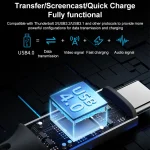 MOMAX DC39 1m USB4.0 USB-C / Type-C to USB-C / Type-C 240W Braided Data Sync Charge Cable - Image 5