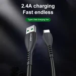 awei CL-115T 1m 2.4A USB to Type-C / USB-C Charging Cable - Image 4