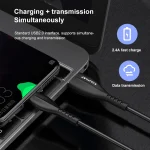 awei CL-115T 1m 2.4A USB to Type-C / USB-C Charging Cable - Image 10