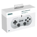 8Bitdo SN30 PRO USB Wired Gamepad Joystick for Swith / Steam / PC(Grey) - Image 3